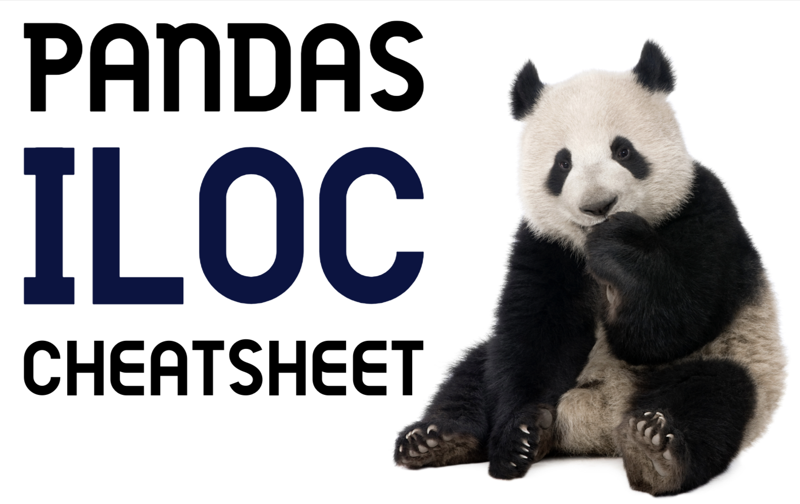 Machine Learning Pandas iloc Cheatsheet